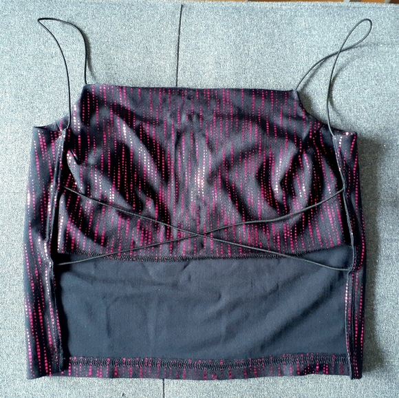Shimmering strappy club top in pink/purple - Picture 8 of 8